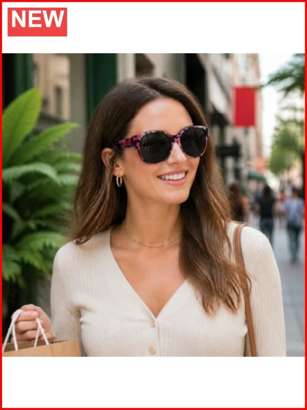 Oversized Fit Over Glasses Sunglasses - Polarized UV Protection for Women